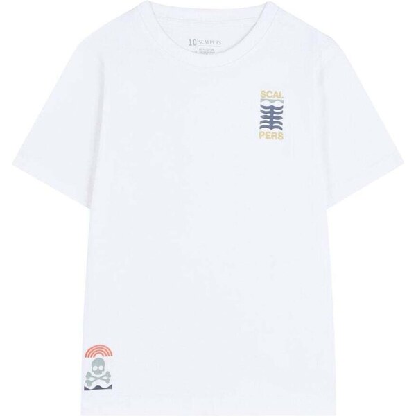 Scalpers Tričko modrá / pastelovo žltá / sivá / biela 66037503