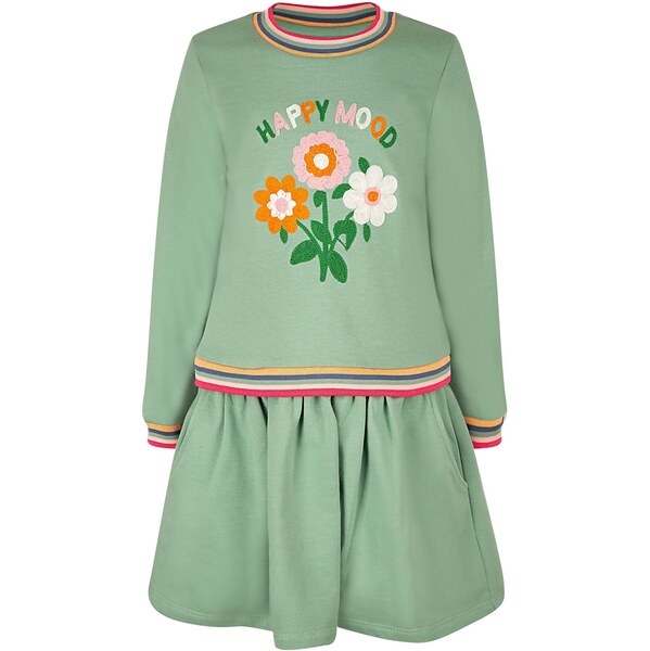 happy girls Šaty svetlozelená / tmavozelená / tmavooranžová / prírodná 66038353