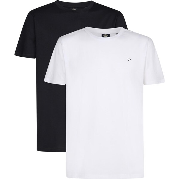 Petrol Industries Tričko čierna / prírodná biela 66038494