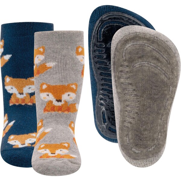 EWERS Ponožky sivobéžová / tmavooranžová / čierna / biela 66038704