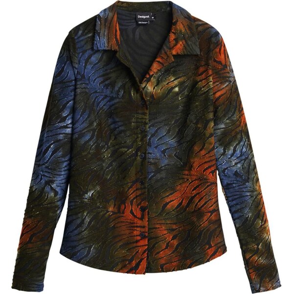 Desigual Blúzka modrá / zelená / červená 66038705