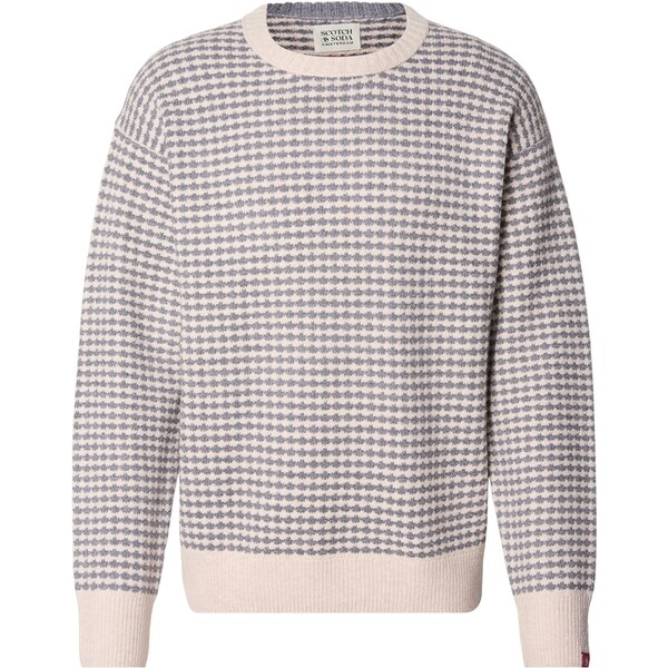 SCOTCH & SODA Sveter kamenná / biela 66052196