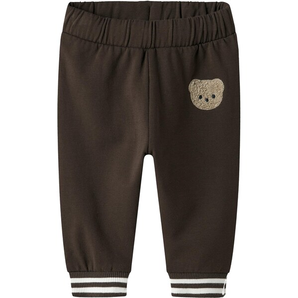 NAME IT Nohavice NBMROBINSON tmavohnedá / biela 66038786