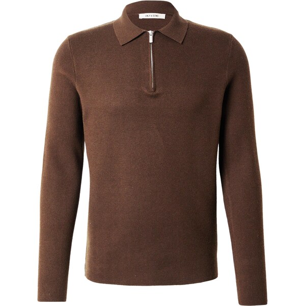Only & Sons Sveter ONSCOOPER hnedá 66038902