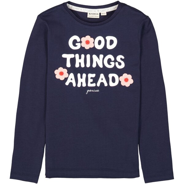 GARCIA Tričko námornícka modrá / staroružová / červená / biela 66039071