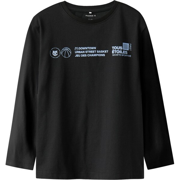 NAME IT Tričko NKMRAMSEY svetlomodrá / čierna 66039225