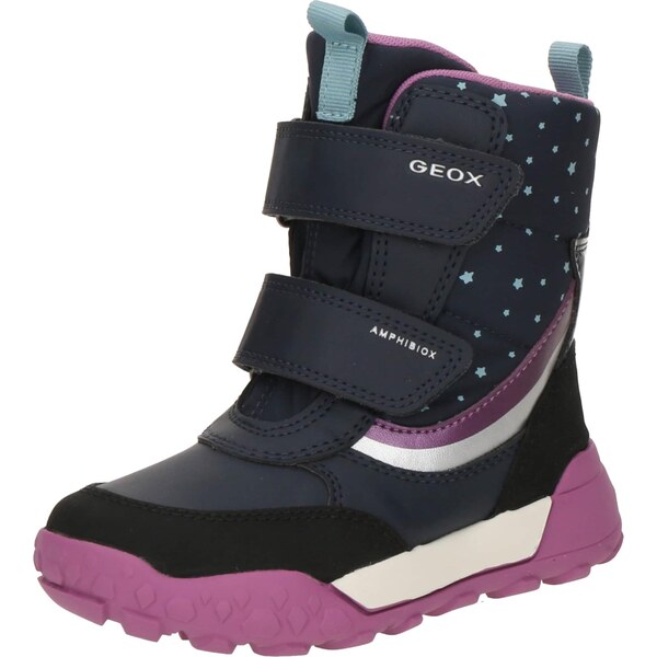 GEOX Snehule námornícka modrá / svetlomodrá / svetlofialová / biela 66039327