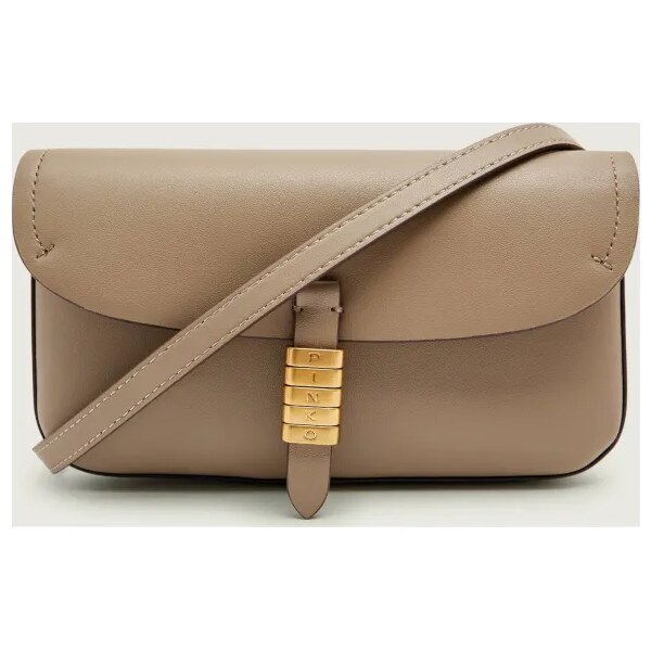 Pinko Kožená crossbody kabelka SADDLE 66036240