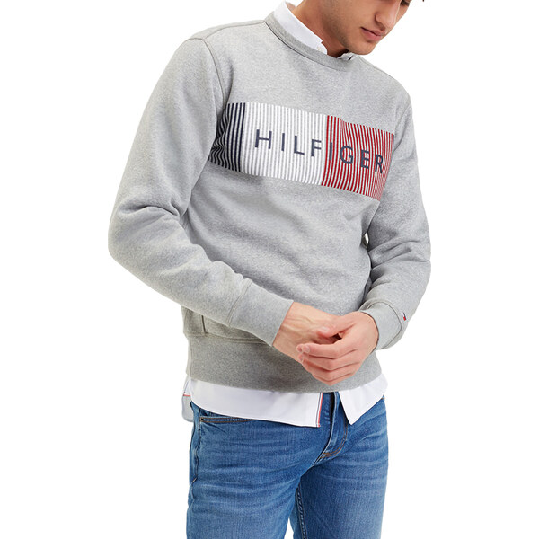 Pánská šedá mikina Tommy Hilfiger M56482 66040553