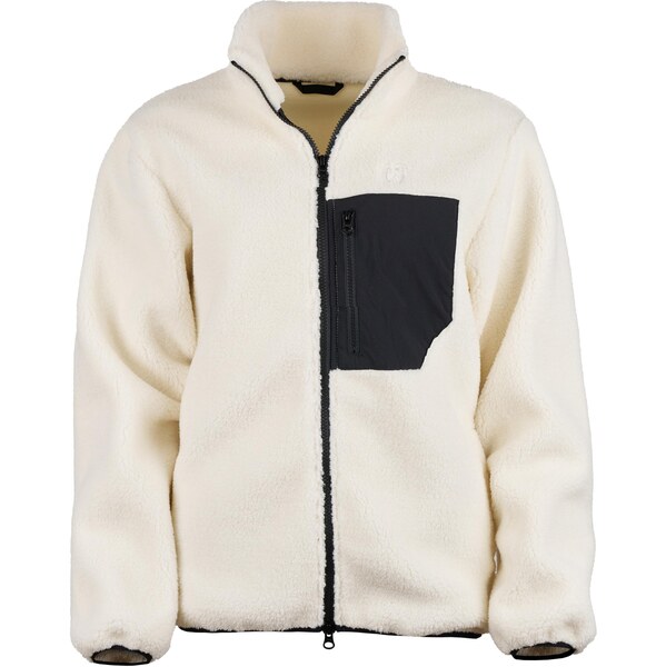 Vlnka Dámska fleecová mikina s obojsmerným zipsom biela veľkosti 66042307