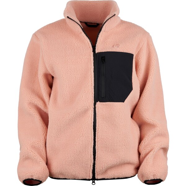 Vlnka Dámska fleecová mikina s obojsmerným zipsom ružová veľkosti 66042308