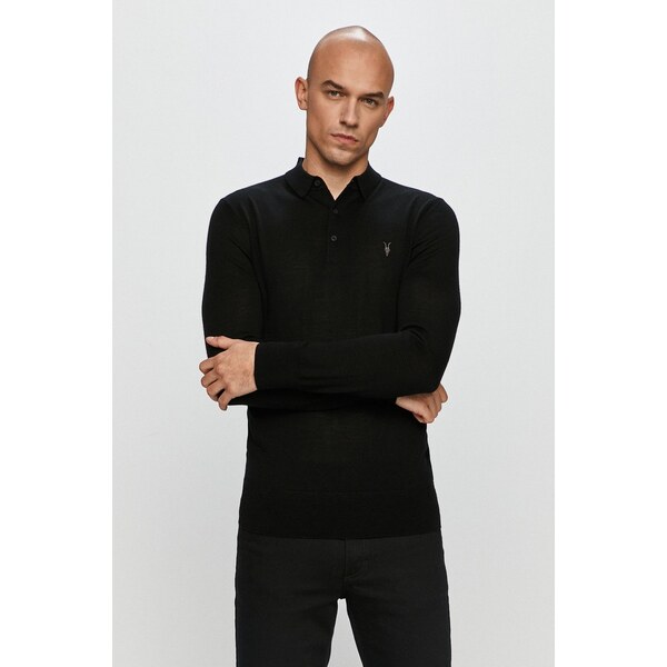 AllSaints - Tričko s dlhým rukávom Mode Merino LS Polo 63995573