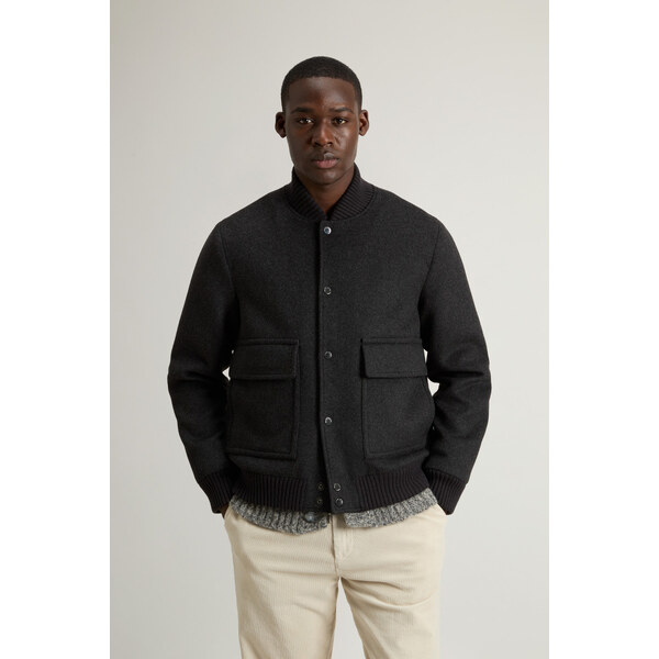 BUNDA WOOLRICH TWILL WOOL MILES BOMBER 66045729