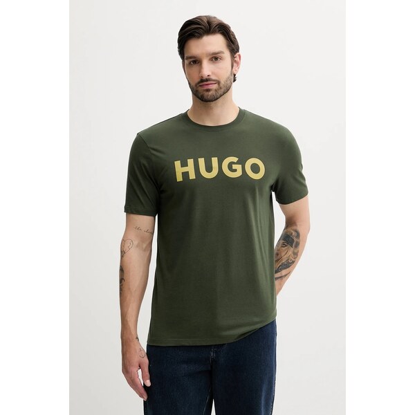 Bavlnené tričko HUGO Dulivio 55346226