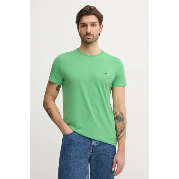 Bavlnené tričko Lacoste 61664223