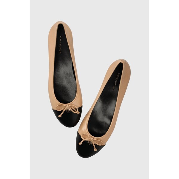 Kožené balerínky Tory Burch CAP-TOE BALLET 64176765