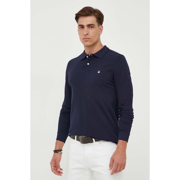 Bavlnené tričko s dlhým rukávom United Colors of Benetton 44488386