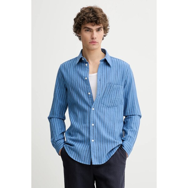 Košeľa s prímesou ľanu Samsoe Samsoe LIAM 63994128