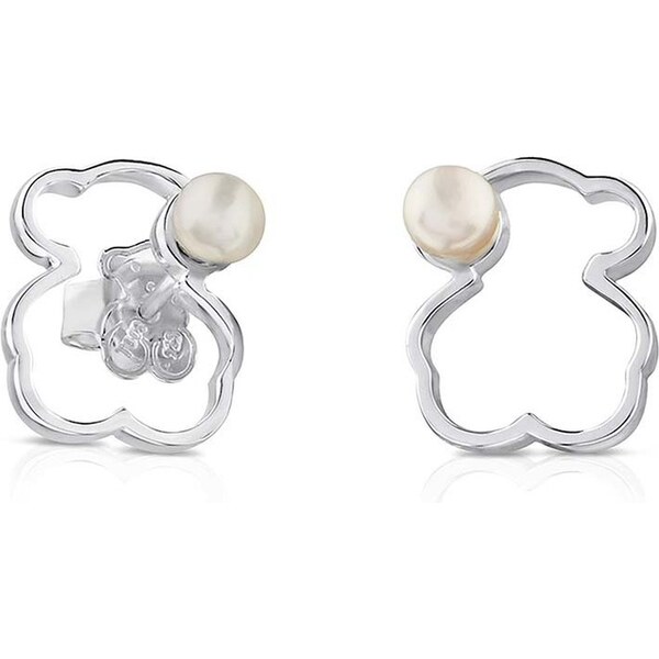 Strieborné náušnice Tous Silueta Silver 64300025