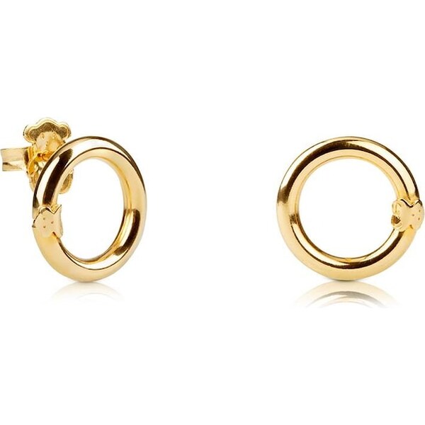 Strieborné pozlátené náušnice Tous Hold 65480837