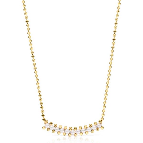 Strieborný pozlátený náhrdelník Tous 64309096