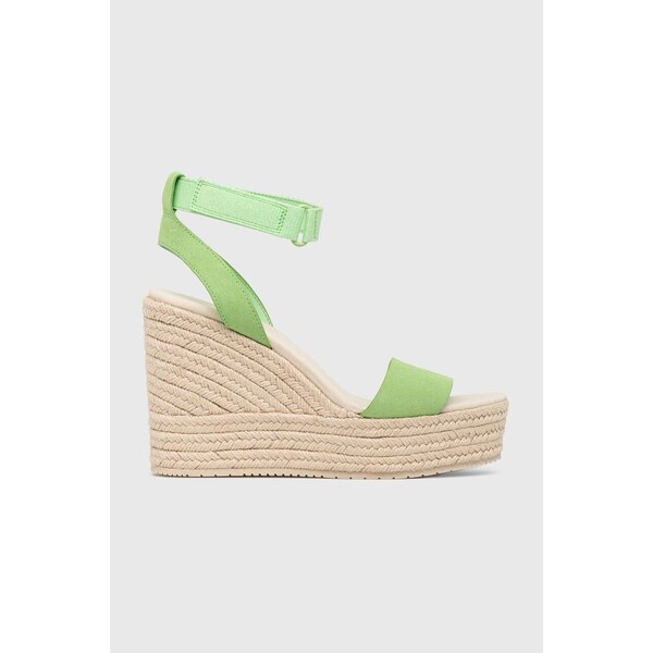 Semišové sandále Calvin Klein Jeans WEDGE SANDAL SU CON 45278445