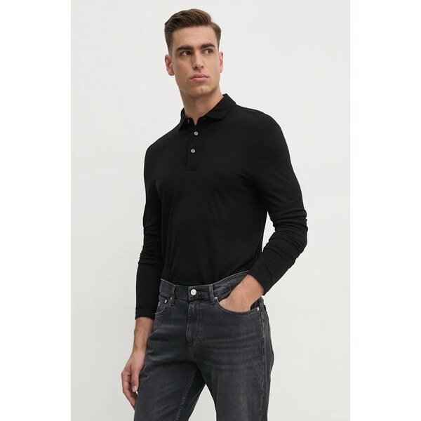 Tričko s dlhým rukávom s prímesou vlny BOSS 57671656