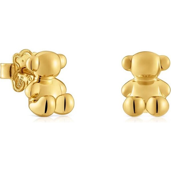 Strieborné pozlátené náušnice Tous Bold Bear 64310001