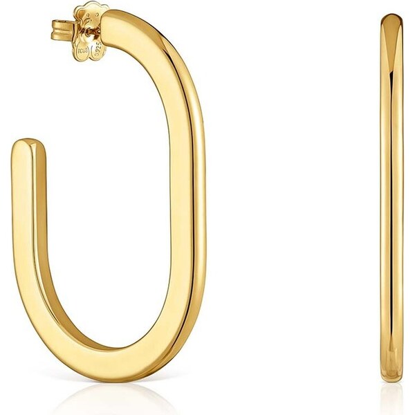 Strieborné pozlátené náušnice Tous Line 64312091