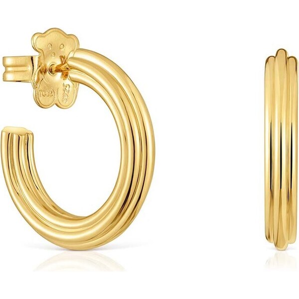 Strieborné pozlátené náušnice Tous 1950 66794880