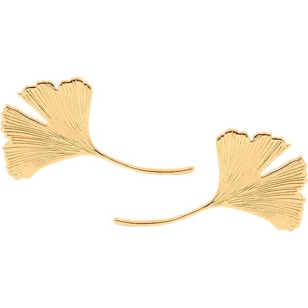 Pozlátené náušnice Lilou Ginko 43731218