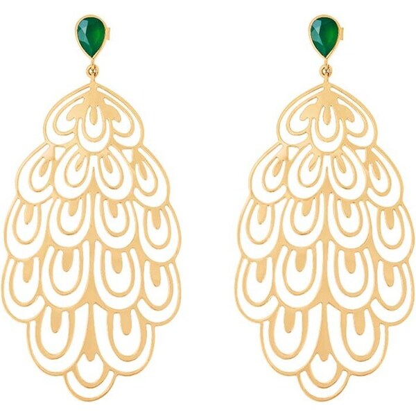 Pozlátené náušnice Lilou Paw 43731214