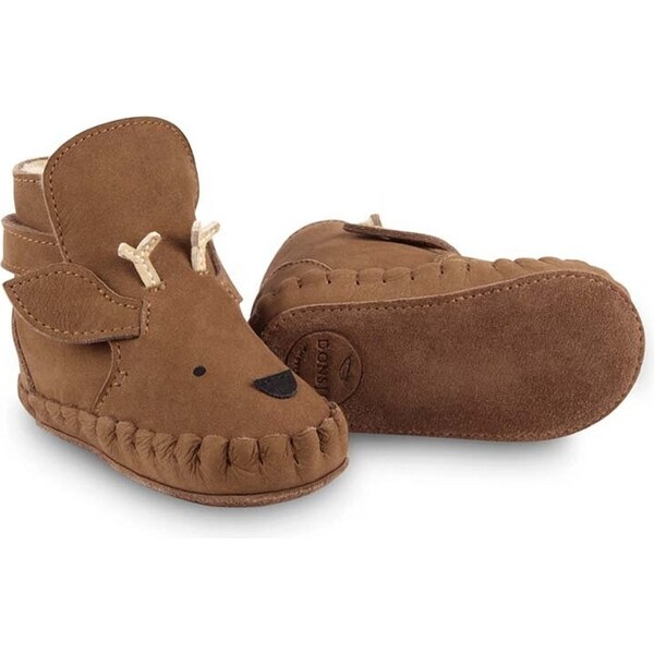 Kožené topánky pre bábätká Donsje Kapi Special Booties Stag 57016749