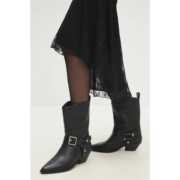 Kožené kovbojské topánky Answear.LAB 58349185