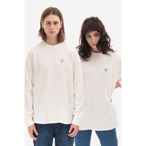 Guess U.S.A. Bavlnený sveter Guess Longsleeve Thermal Crewneck 44977190