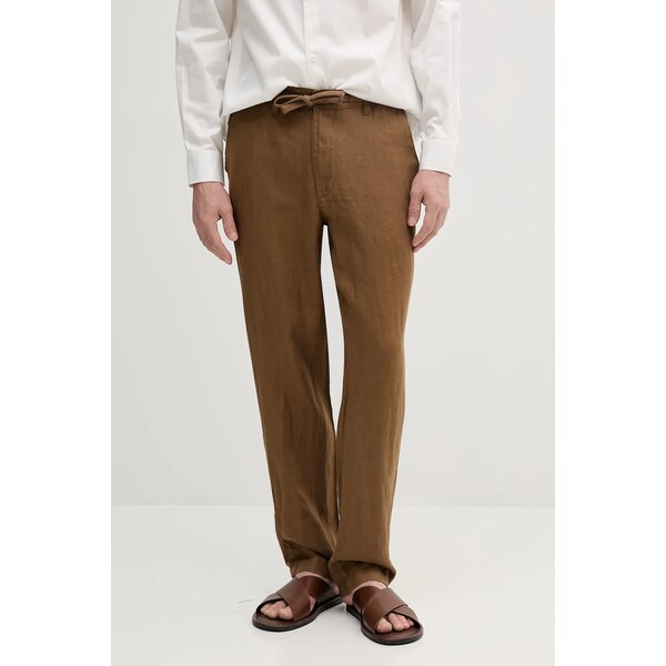 Ľanové nohavice United Colors of Benetton 64202867