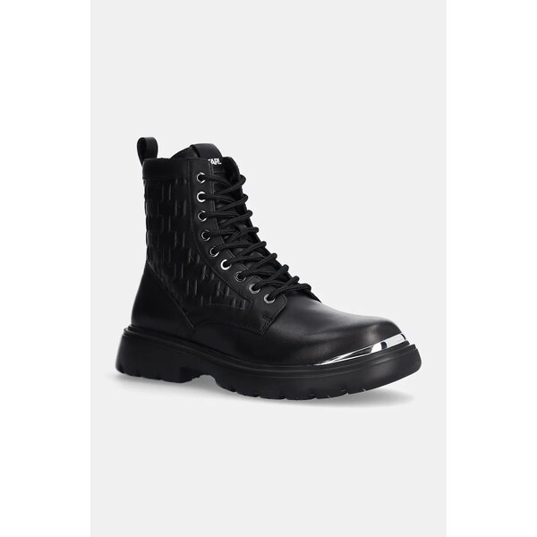 Kožené členkové topánky Karl Lagerfeld MASON 58368491