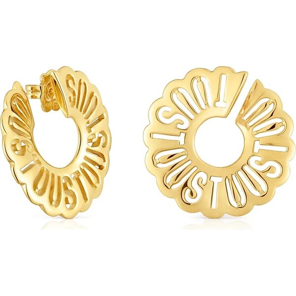 Strieborné pozlátené náušnice Tous Miranda 64316826