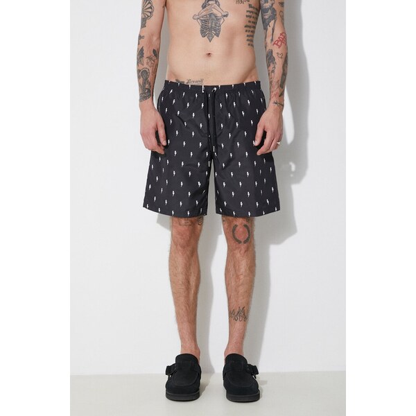 Plavkové šortky Neil Barrett All-Over Micro Bolts Swim Long Shorts 66512191
