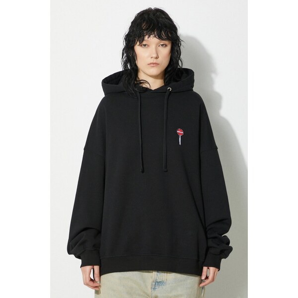 Bavlnená mikina Fiorucci Black Lollipop Patch Hoodie 61539122