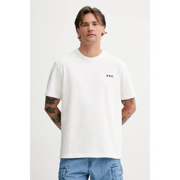 Bavlnené tričko A.P.C. t-shirt boxy petit vpc 63932017