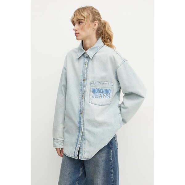 Rifľová bunda Moschino Jeans 64318903