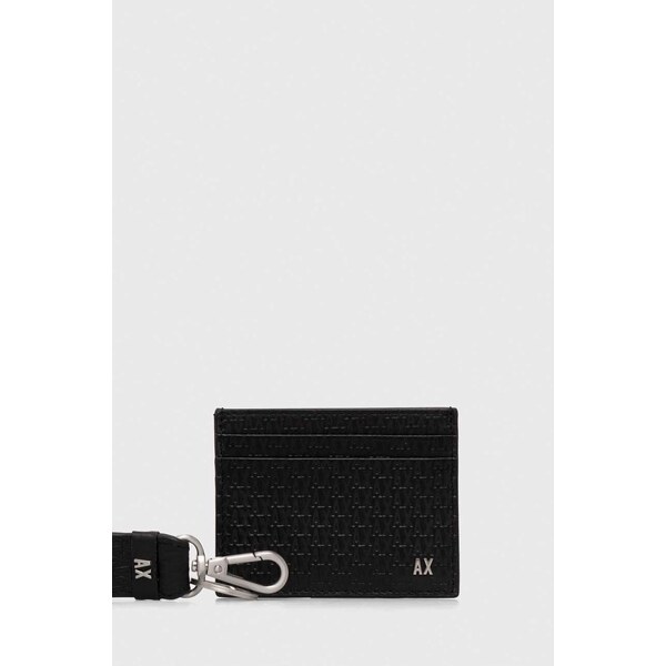 Kožené puzdro na karty a prívesok Armani Exchange 48969104