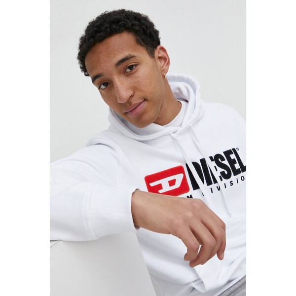 Bavlnená mikina Diesel S-GINN-HOOD-DIV 64306187