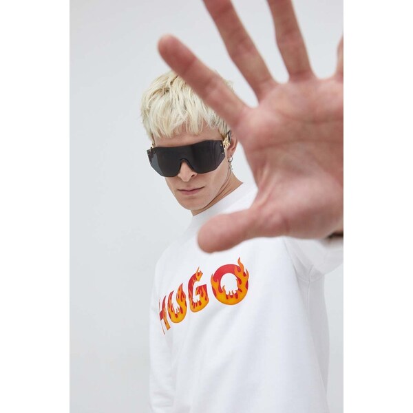 Bavlnená mikina HUGO 47400901