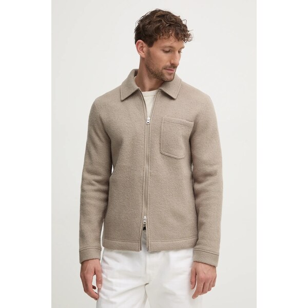 Vlnené košeľové sako Samsoe Samsoe 60875989