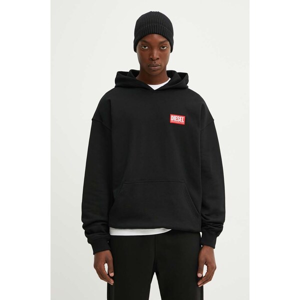 Bavlnená mikina Diesel S-BOXT-HOOD-LAB 64310766