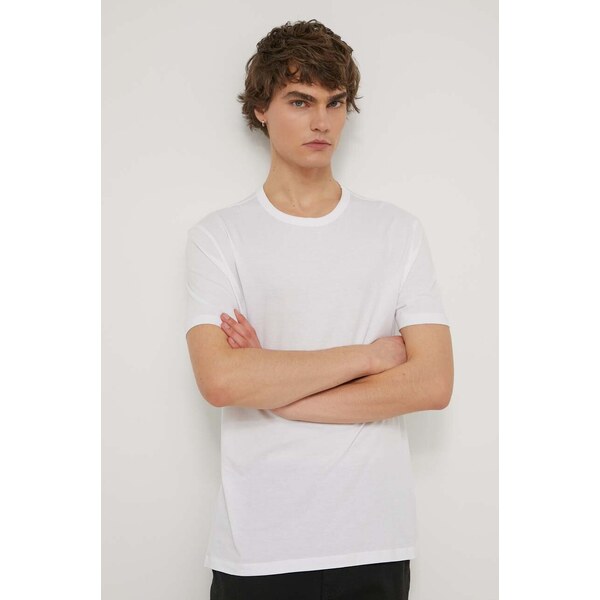 Bavlnené tričko Hugo Blue 3-pak 50027589