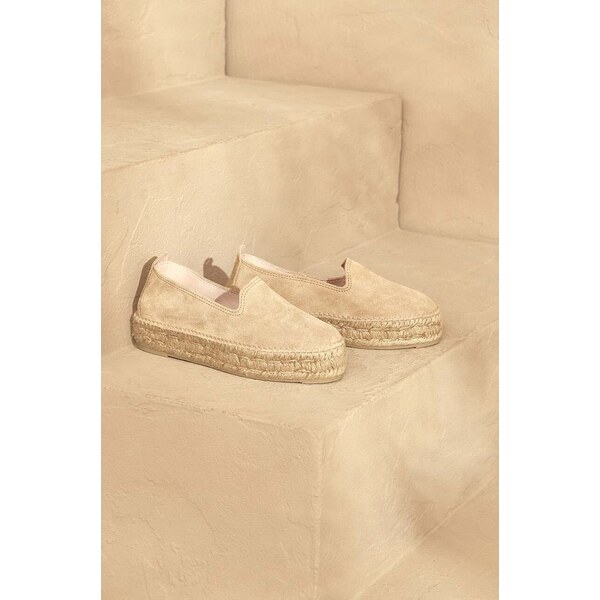 Semišové espadrilky Manebi Hamptons Double Sole Espadrilles 50065835
