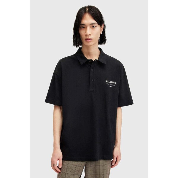 Bavlnené polo tričko AllSaints UNDERGROUND SS POLO 64732866